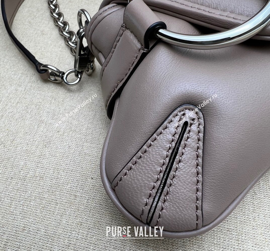 Gucci Horsebit Chain small shoulder bag 764339 quilted leather Nude (dlh-23111414)