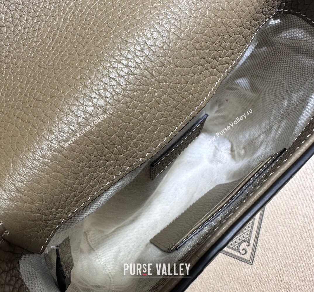 Gucci Jumbo GG small messenger bag 760235 leather Gray 2023 (dlh-23111426)