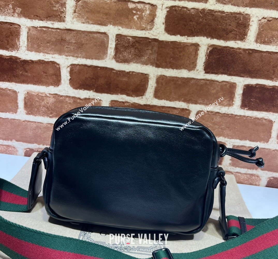 Gucci Shoulder bag with tonal Double G 725696 Leather Black 2023 (dlh-23111504)
