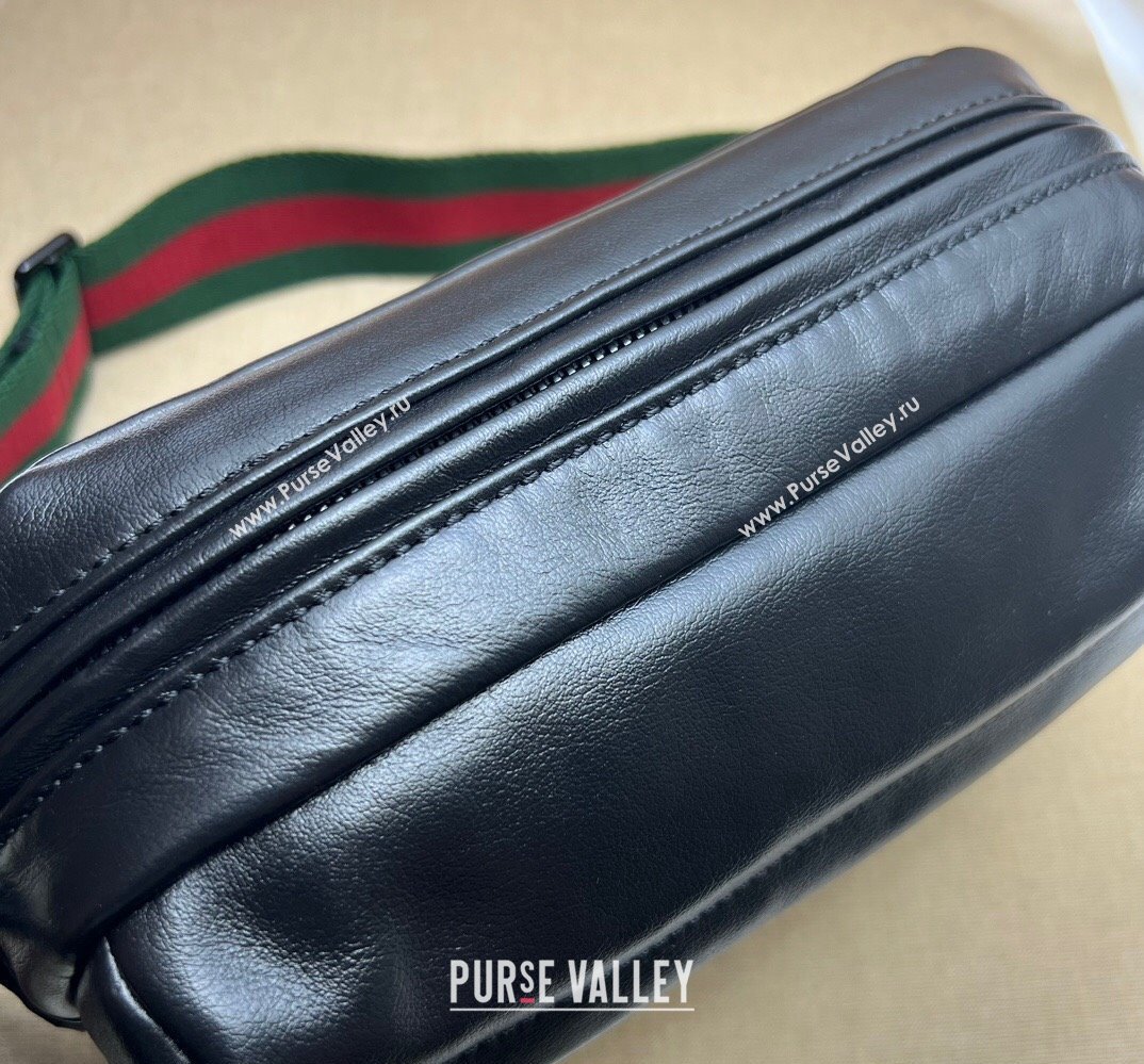 Gucci Shoulder bag with tonal Double G 725696 Leather Black 2023 (dlh-23111504)