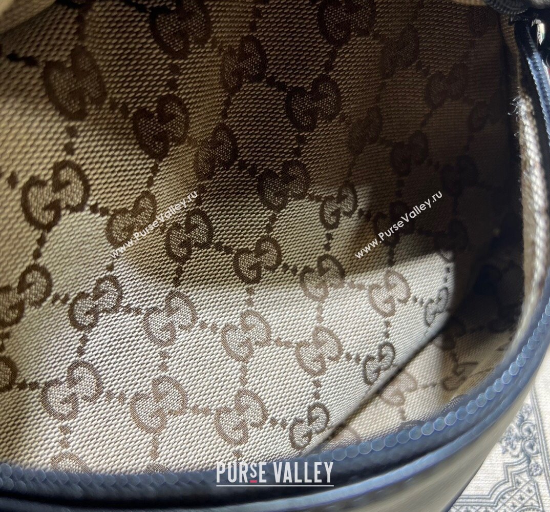 Gucci Shoulder bag with tonal Double G 725696 Leather Black 2023 (dlh-23111504)