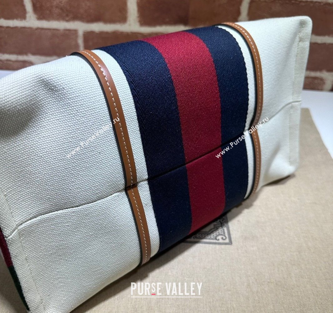 Gucci Medium Interlocking G tote bag 727721 White cotton canvas 2024 (dlh-23112202)