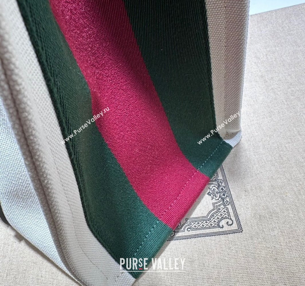 Gucci Medium Interlocking G tote bag 727721 White cotton canvas 2024 (dlh-23112202)