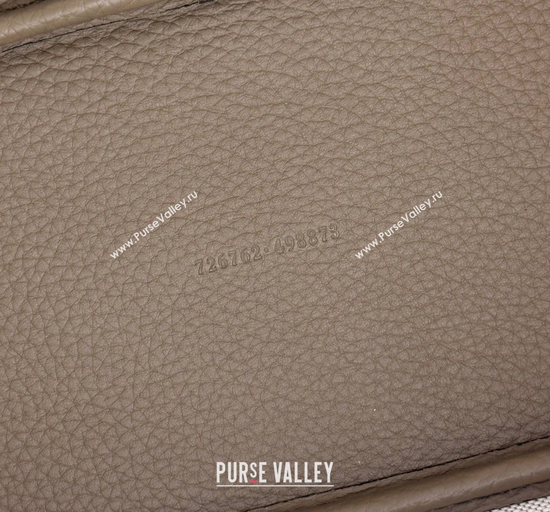 Gucci Jumbo GG small tote bag 726762 leather Gray 2023 (dlh-23111423)