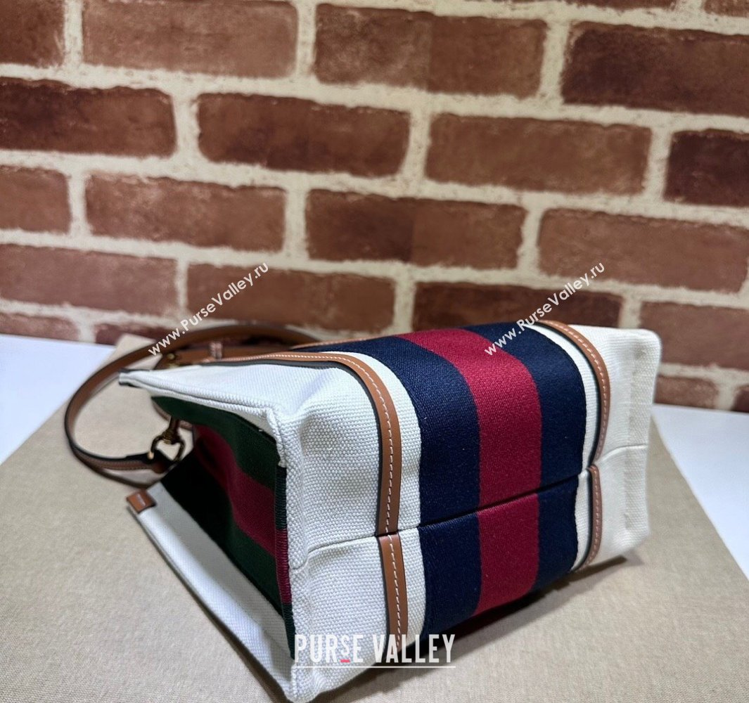 Gucci Mini Interlocking G tote bag 727735 White cotton canvas 2024 (dlh-23112204)