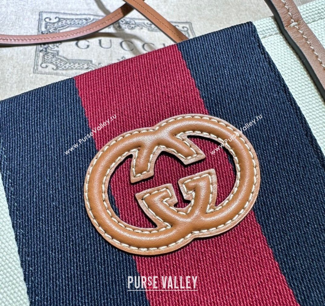 Gucci Large Interlocking G tote bag 727701 White cotton canvas 2024 (dlh-23112201)