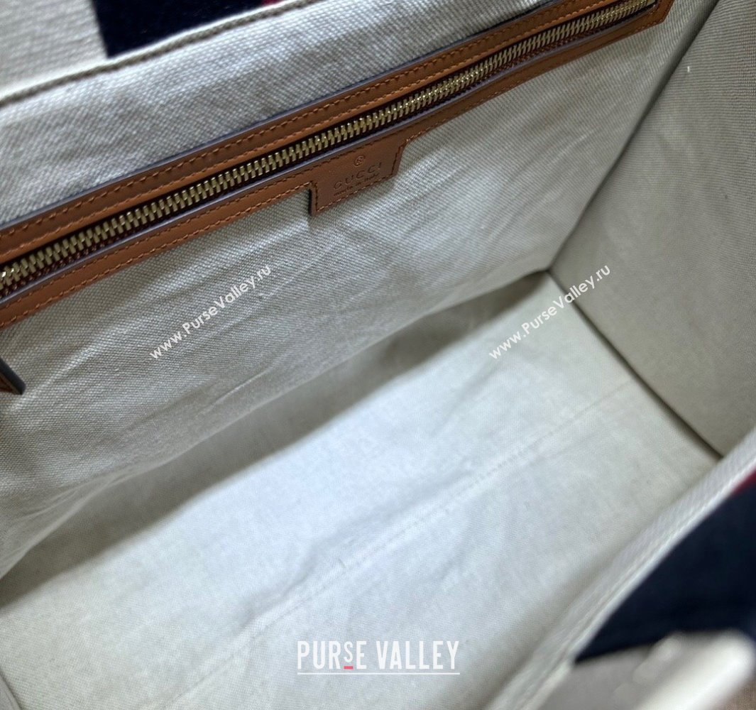 Gucci Large Interlocking G tote bag 727701 White cotton canvas 2024 (dlh-23112201)