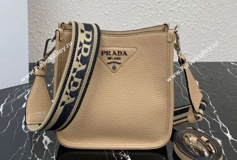 Prada Leather mini shoulder Bag 1BH191 Beige 2023 (ziyin-23111516)
