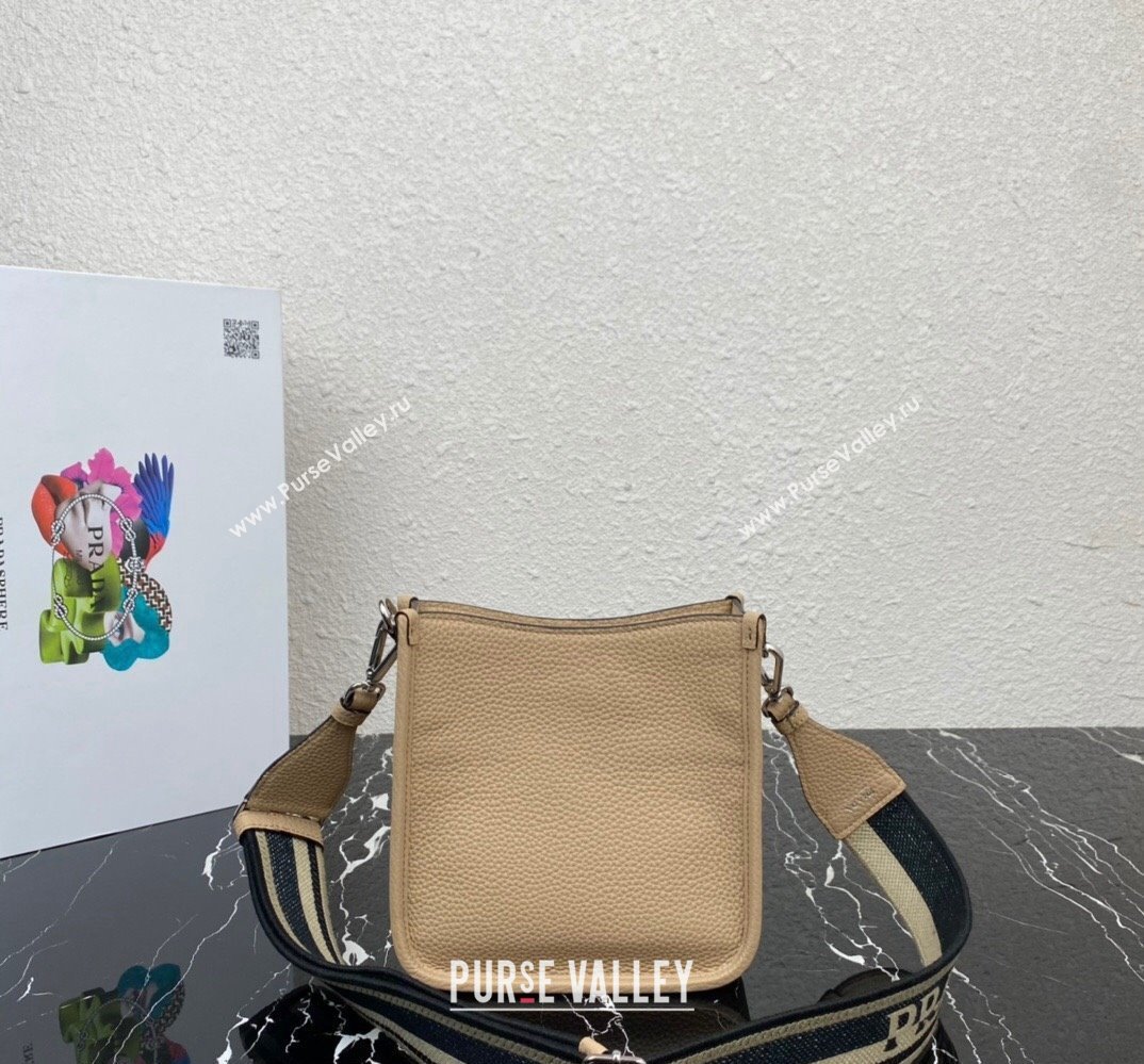 Prada Leather mini shoulder Bag 1BH191 Beige 2023 (ziyin-23111516)