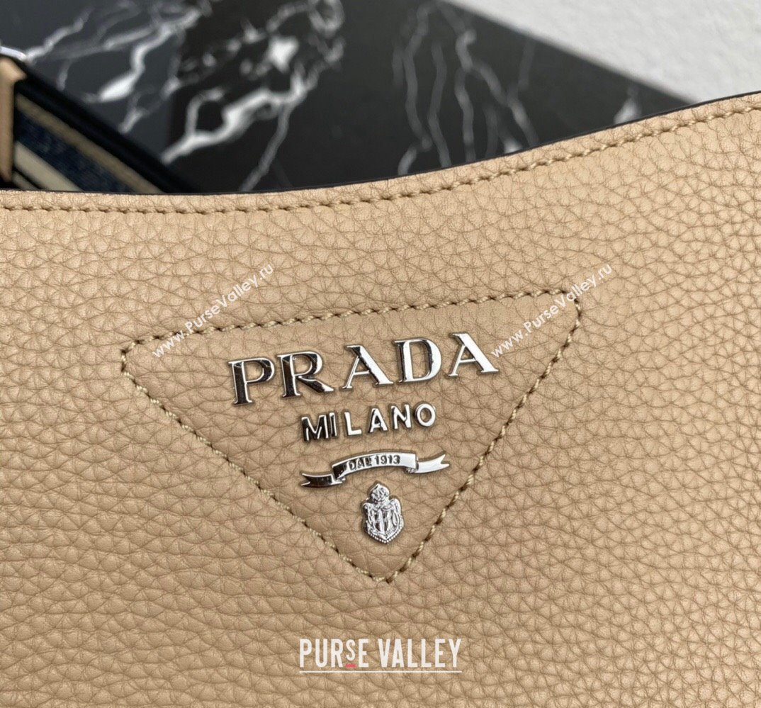 Prada Leather mini shoulder Bag 1BH191 Beige 2023 (ziyin-23111516)