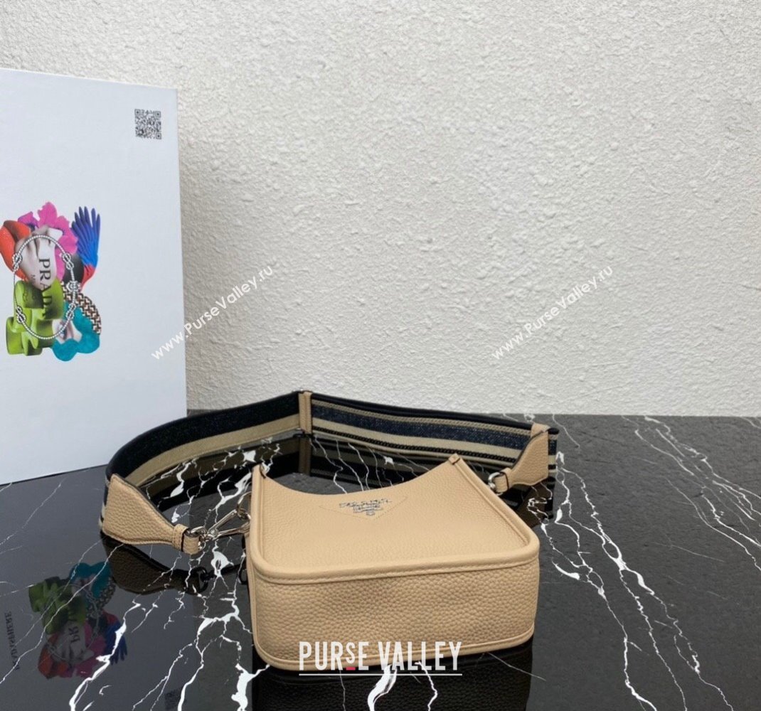 Prada Leather mini shoulder Bag 1BH191 Beige 2023 (ziyin-23111516)