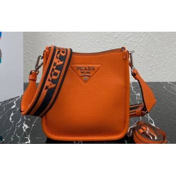Prada Leather mini shoulder Bag 1BH191 Orange 2023 (ziyin-23111517)