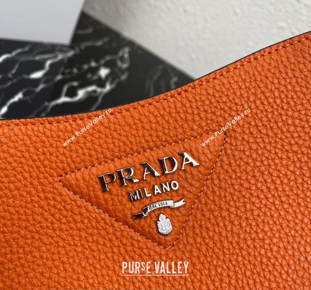 Prada Leather mini shoulder Bag 1BH191 Orange 2023 (ziyin-23111517)