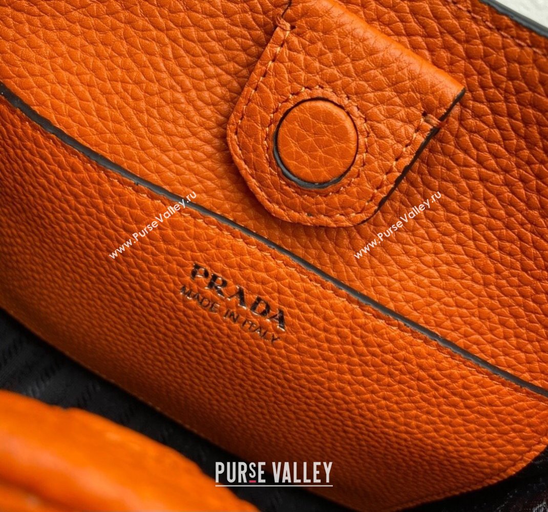 Prada Leather mini shoulder Bag 1BH191 Orange 2023 (ziyin-23111517)
