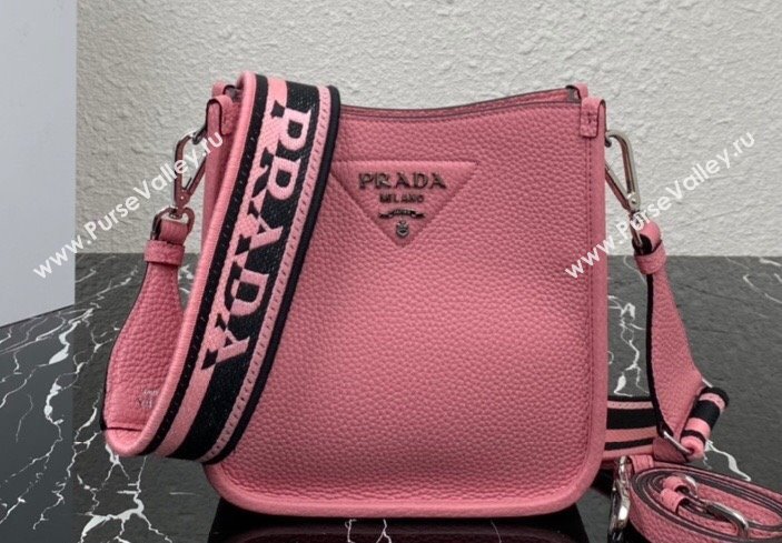 Prada Leather mini shoulder Bag 1BH191 Pink 2023 (ziyin-23111518)