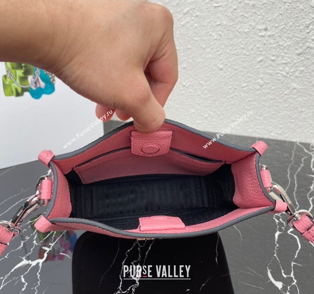 Prada Leather mini shoulder Bag 1BH191 Pink 2023 (ziyin-23111518)