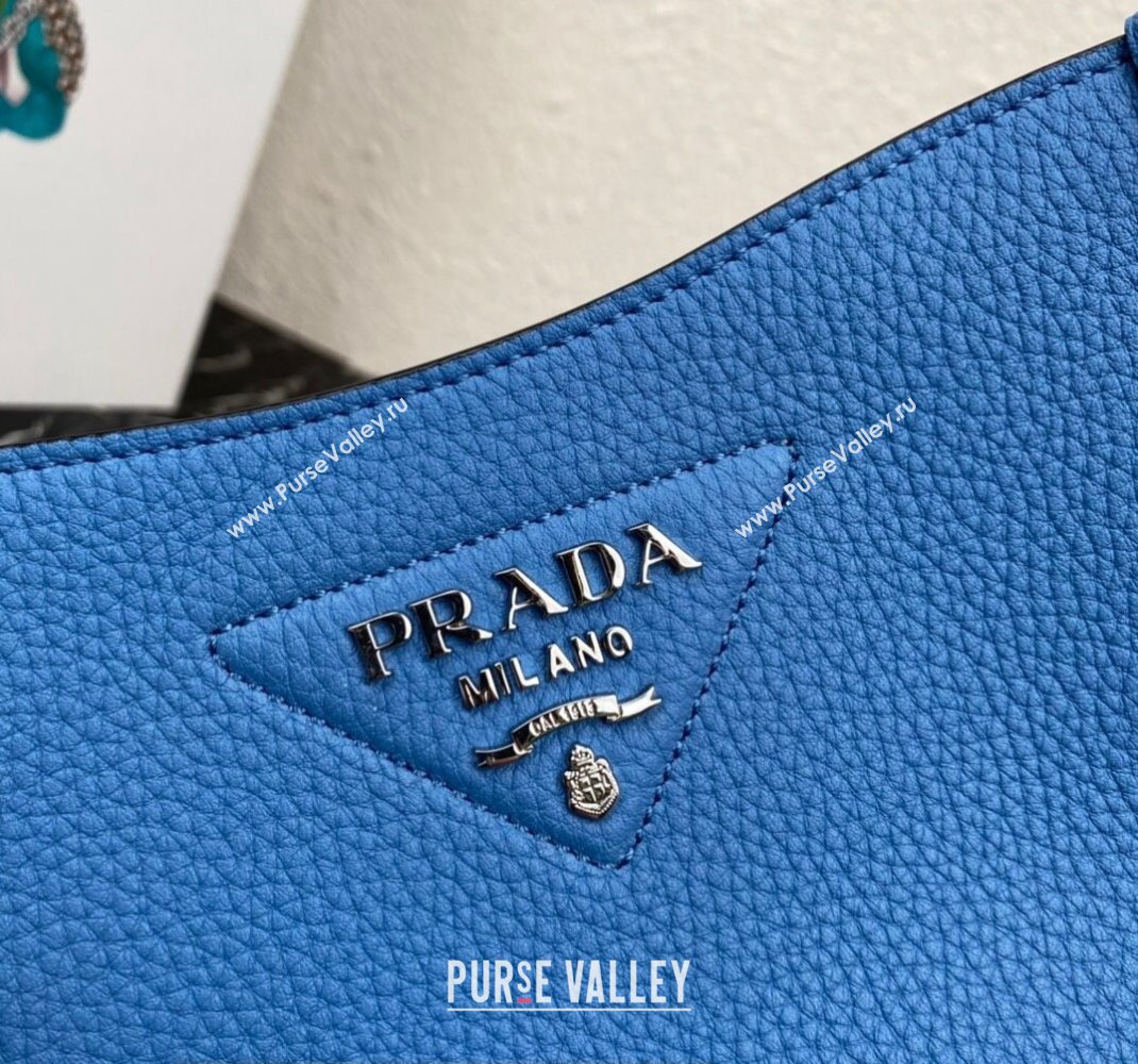 Prada Leather mini shoulder Bag 1BH191 Blue 2023 (ziyin-23111519)