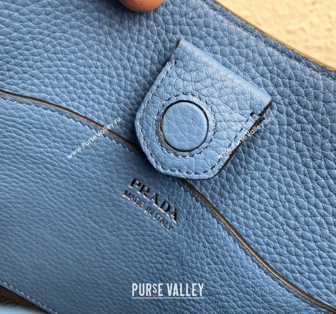 Prada Leather mini shoulder Bag 1BH191 Blue 2023 (ziyin-23111519)