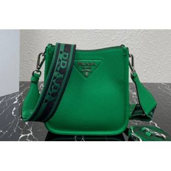 Prada Leather mini shoulder Bag 1BH191 Green 2023 (ziyin-23111520)