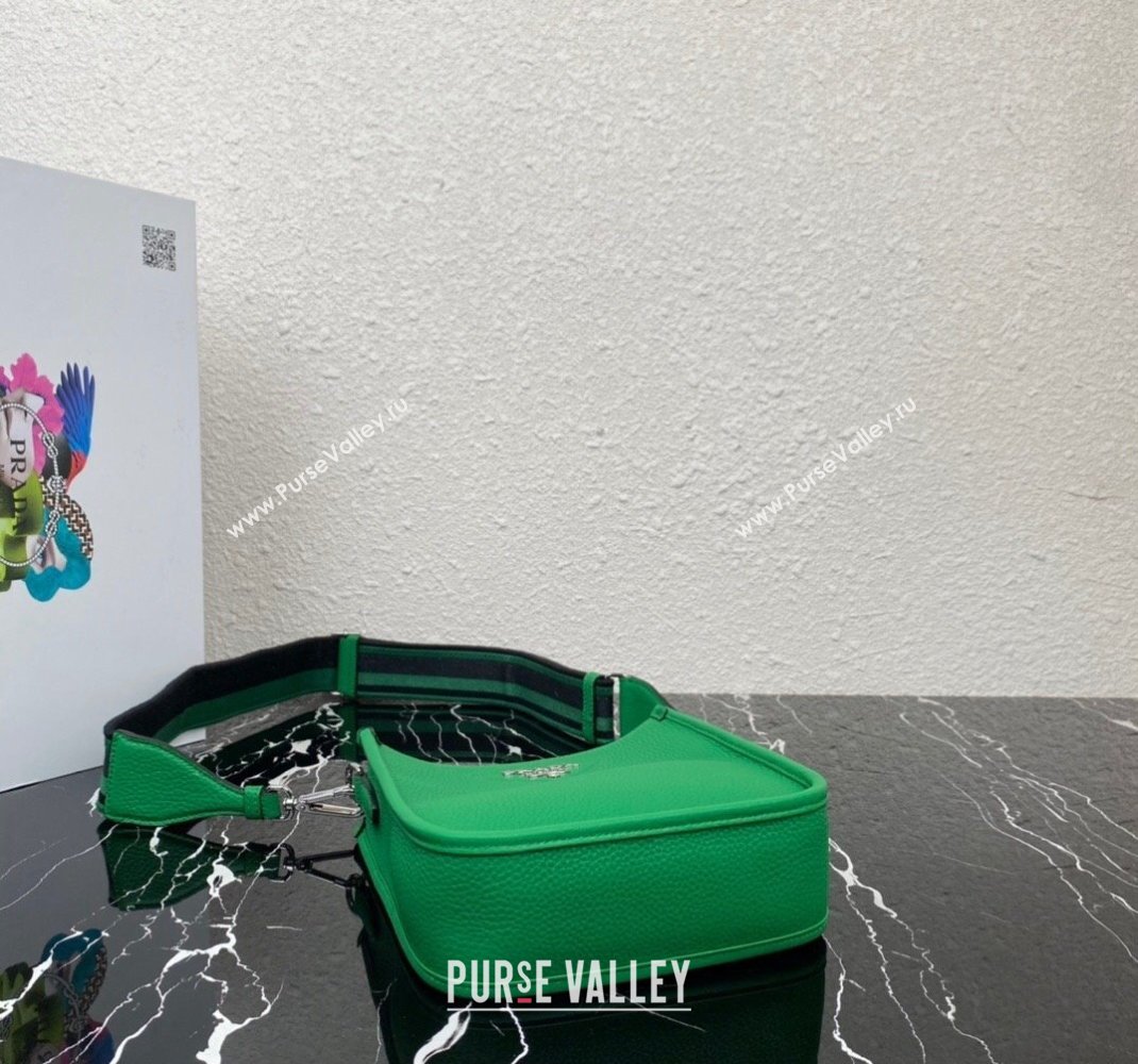 Prada Leather mini shoulder Bag 1BH191 Green 2023 (ziyin-23111520)