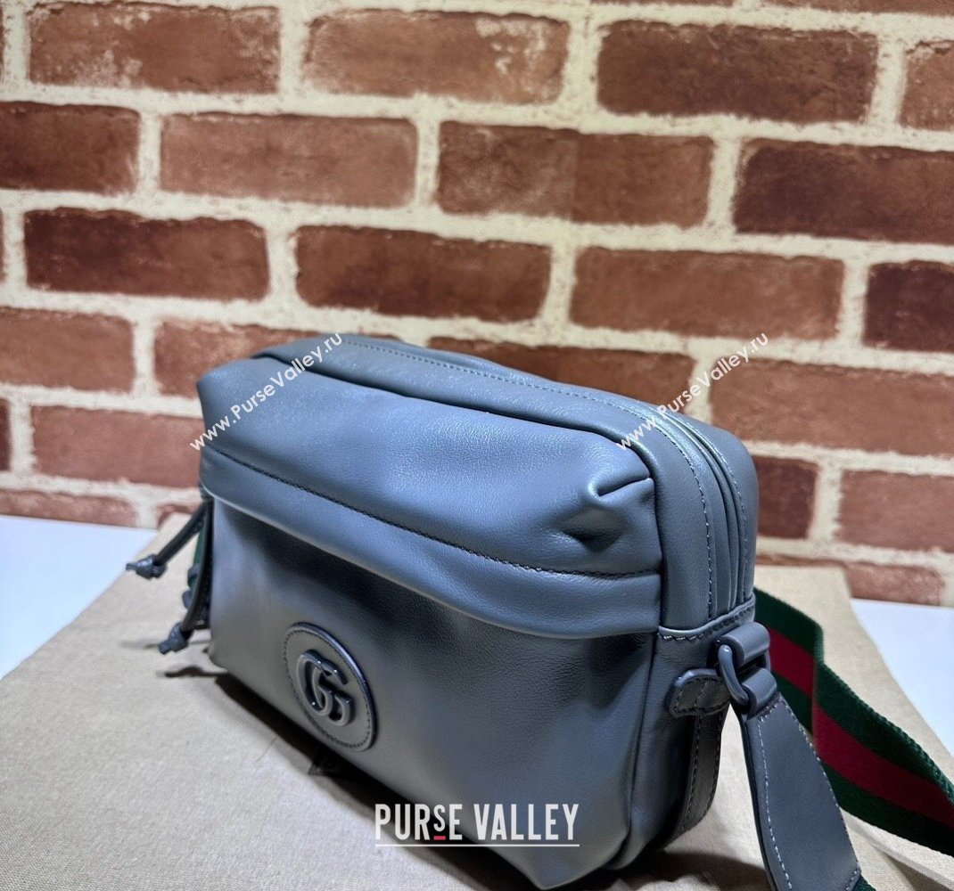 Gucci Shoulder bag with tonal Double G 725696 Leather Gray 2023 (dlh-23111507)