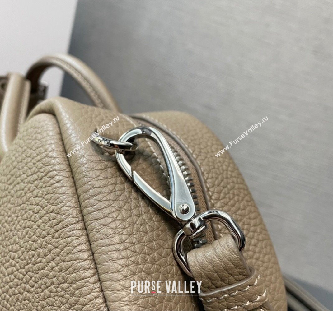 Prada Leather top-handle bag 1BB102 Camel 2023 (ziyin-23111612)
