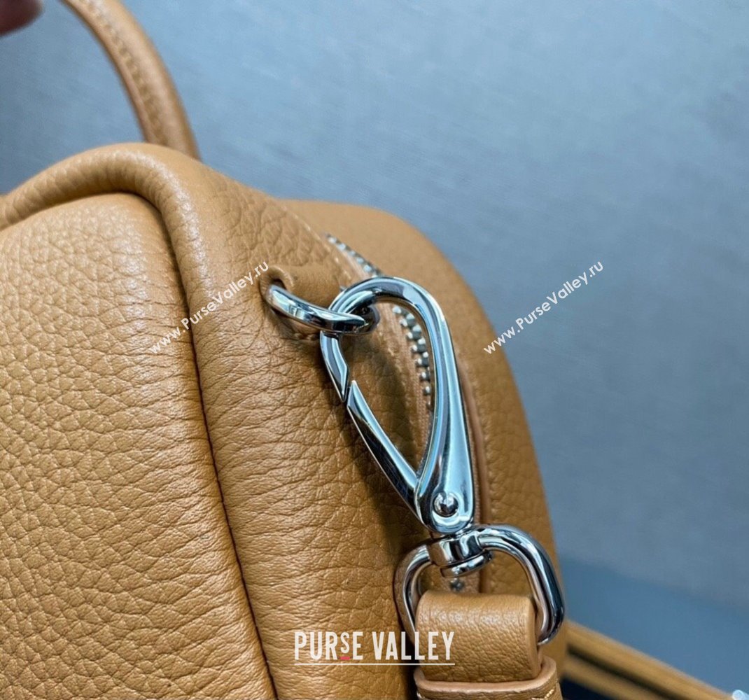 Prada Leather top-handle bag 1BB102 Brown 2023 (ziyin-23111613)