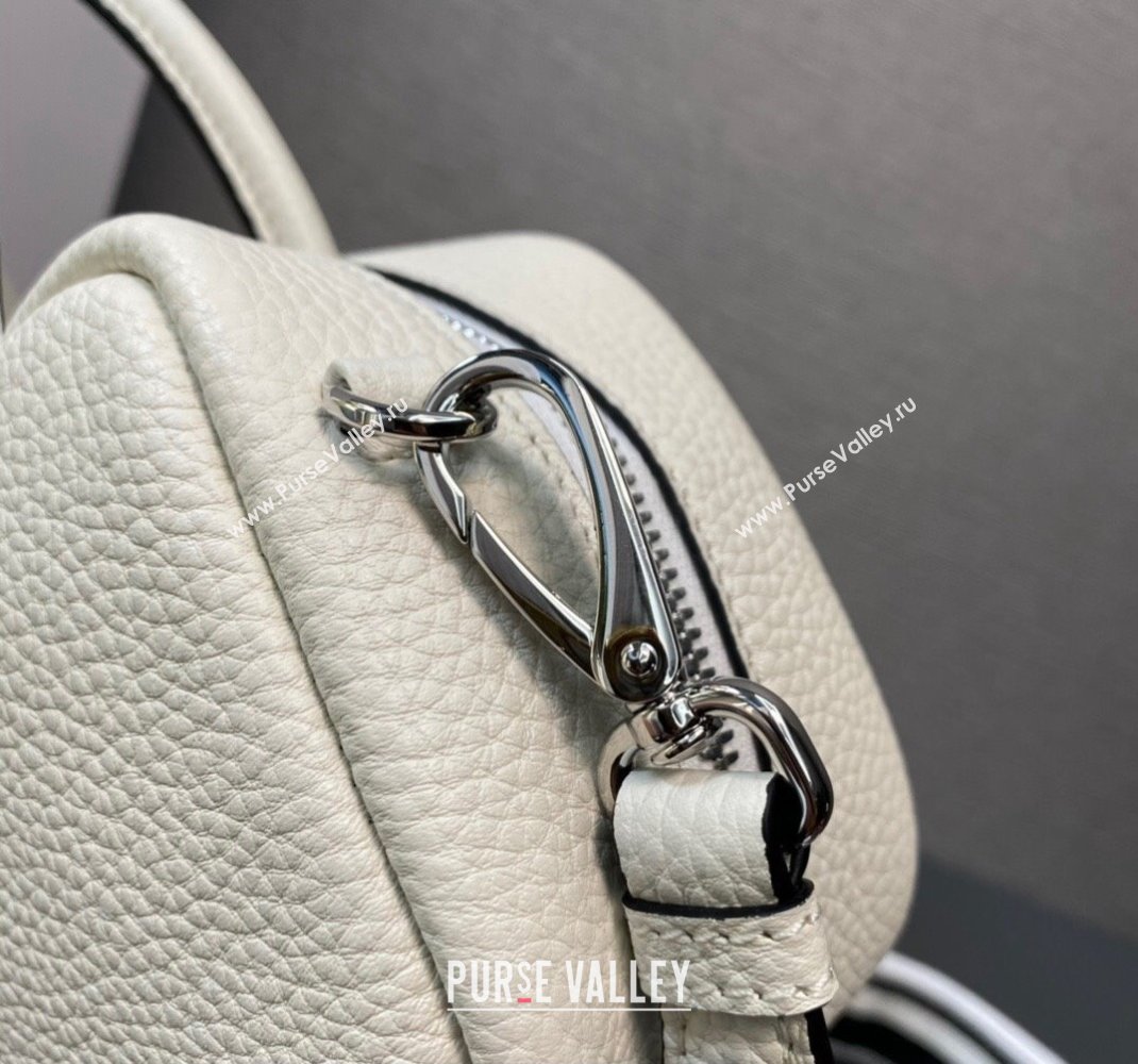 Prada Leather top-handle bag 1BB102 White 2023 (ziyin-23111611)