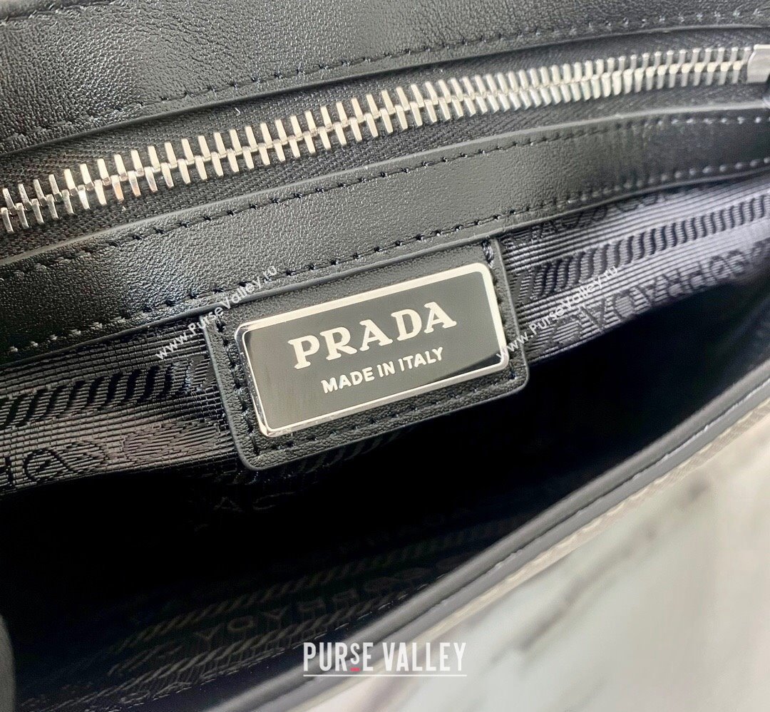 Prada Saffiano leather shoulder bag 2VD059 Gray 2023 (ziyin-23111506)