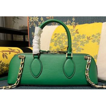 Valentino Rockstud E/W calfskin Small handbag Green 2023 (xinyidai-23111618)