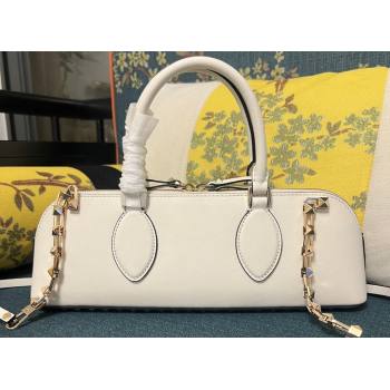 Valentino Rockstud E/W calfskin Small handbag White 2023 (xinyidai-23111613)
