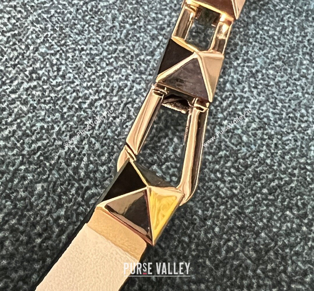 Valentino Rockstud E/W calfskin Small handbag White 2023 (xinyidai-23111613)