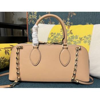 Valentino Rockstud E/W calfskin Large handbag Beige 2023 (xinyidai-23111604)