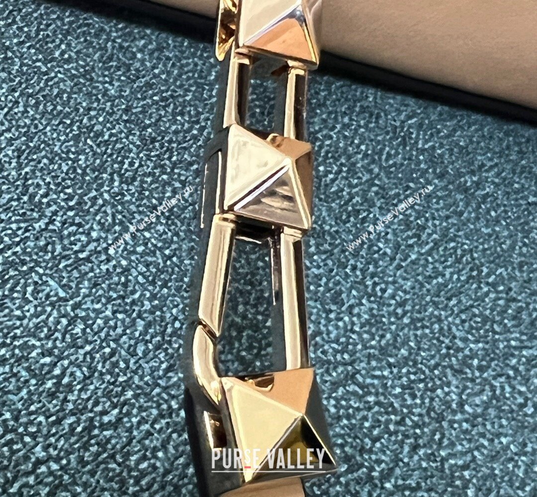 Valentino Rockstud E/W calfskin Large handbag Beige 2023 (xinyidai-23111604)