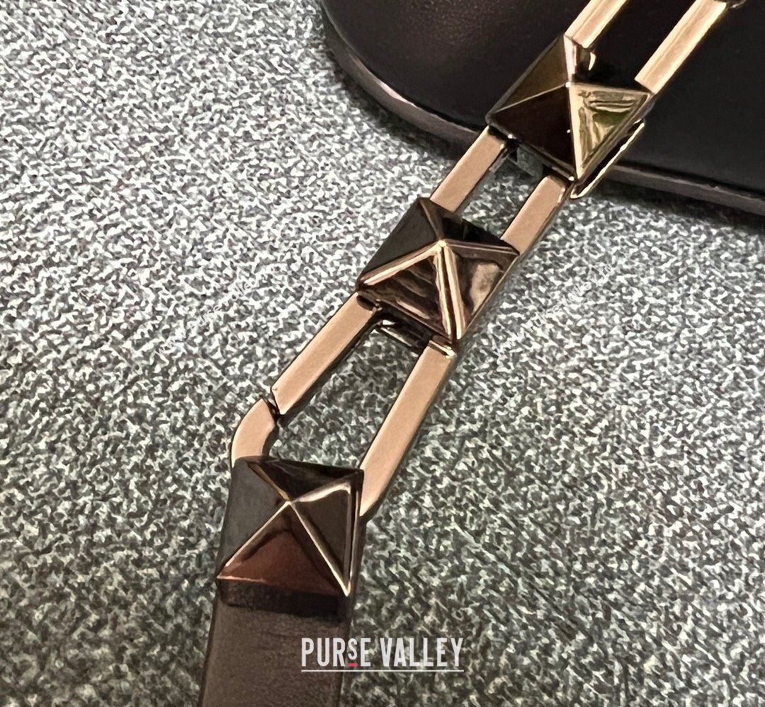 Valentino Rockstud E/W calfskin Large handbag Black 2023 (xinyidai-23111601)