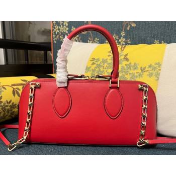 Valentino Rockstud E/W calfskin Large handbag Red 2023 (xinyidai-23111605)