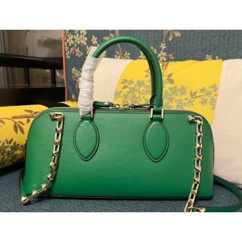 Valentino Rockstud E/W calfskin Large handbag Green 2023 (xinyidai-23111608)
