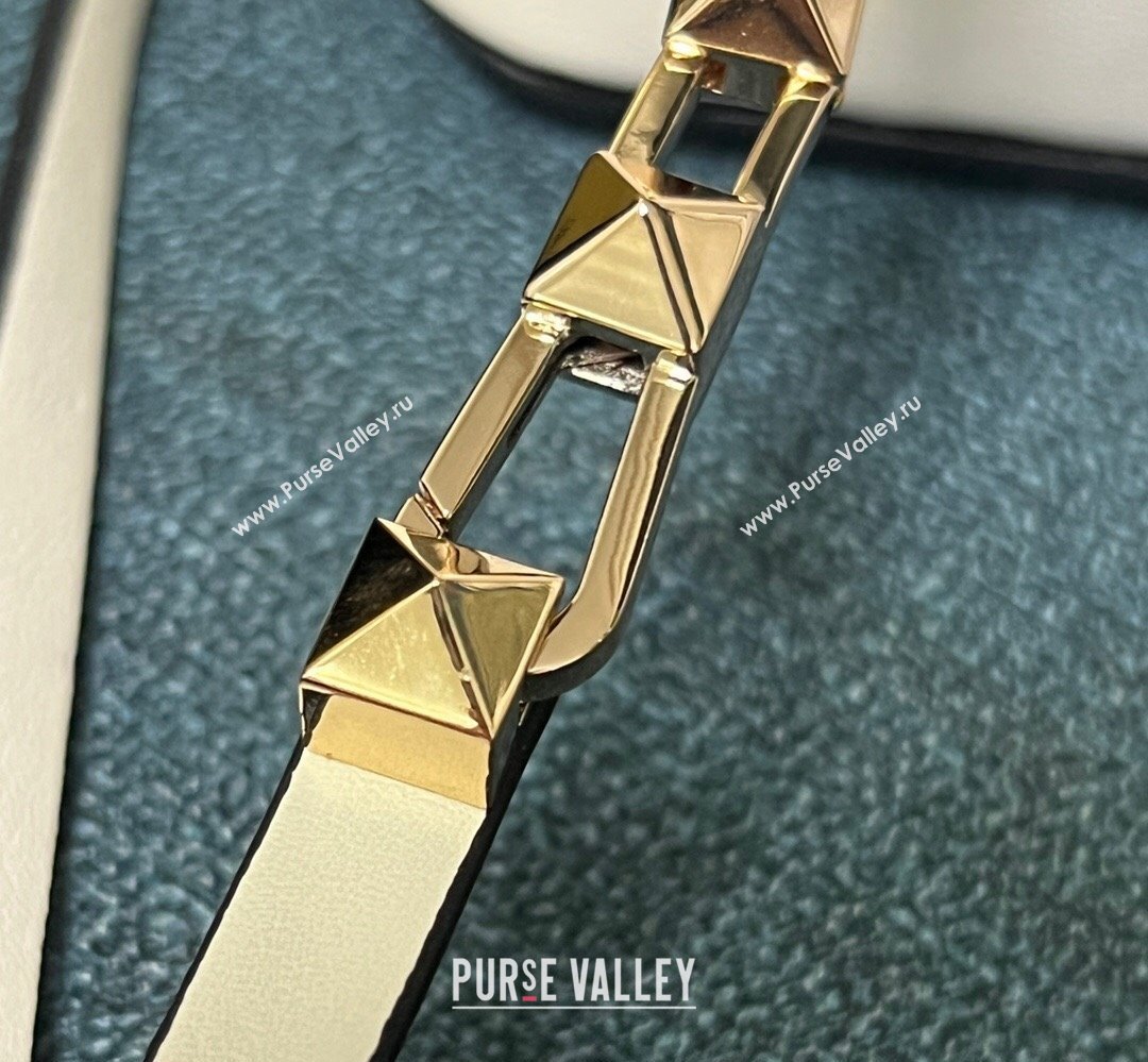 Valentino Rockstud E/W calfskin Large handbag White 2023 (xinyidai-23111603)