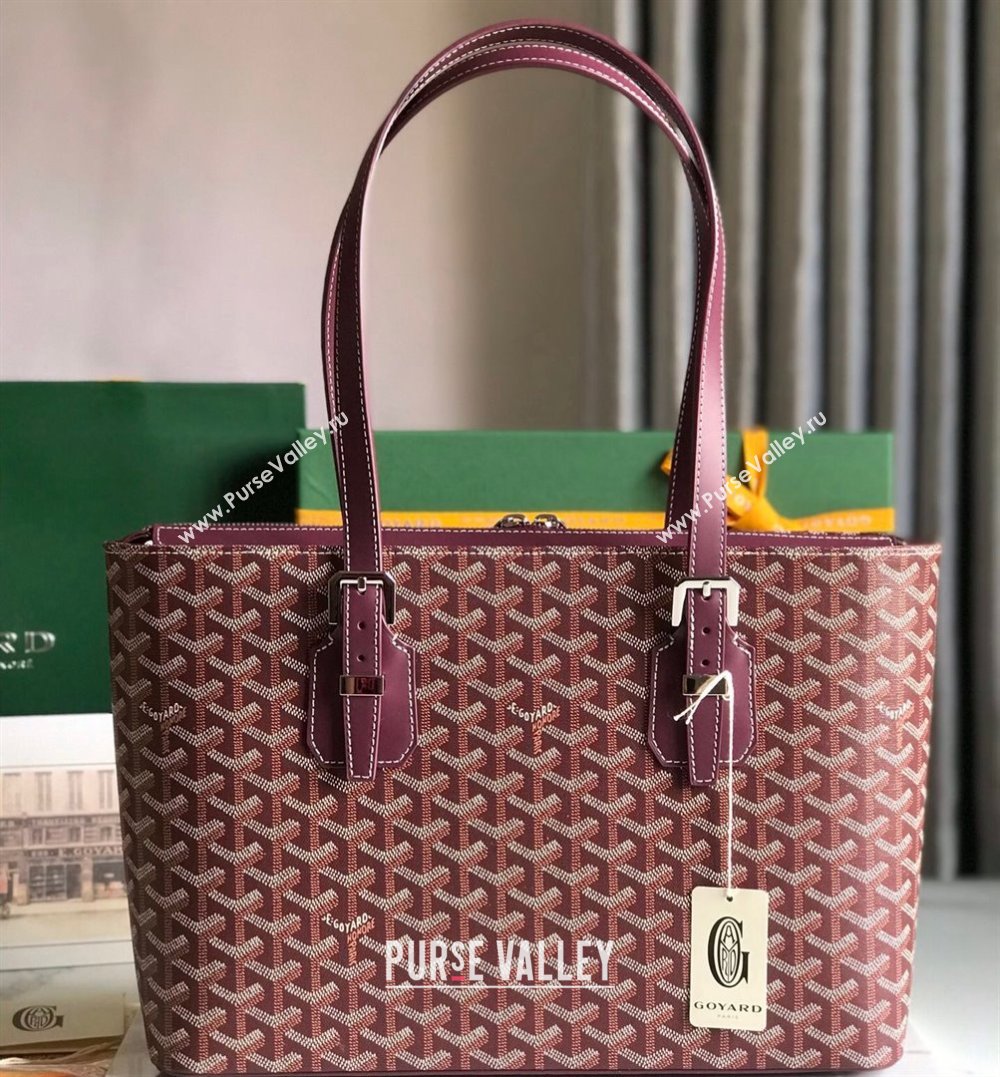 Goyard Okinawa Sac Marie Galante MM Tote bag Burgundy (xinyidai-23112403)