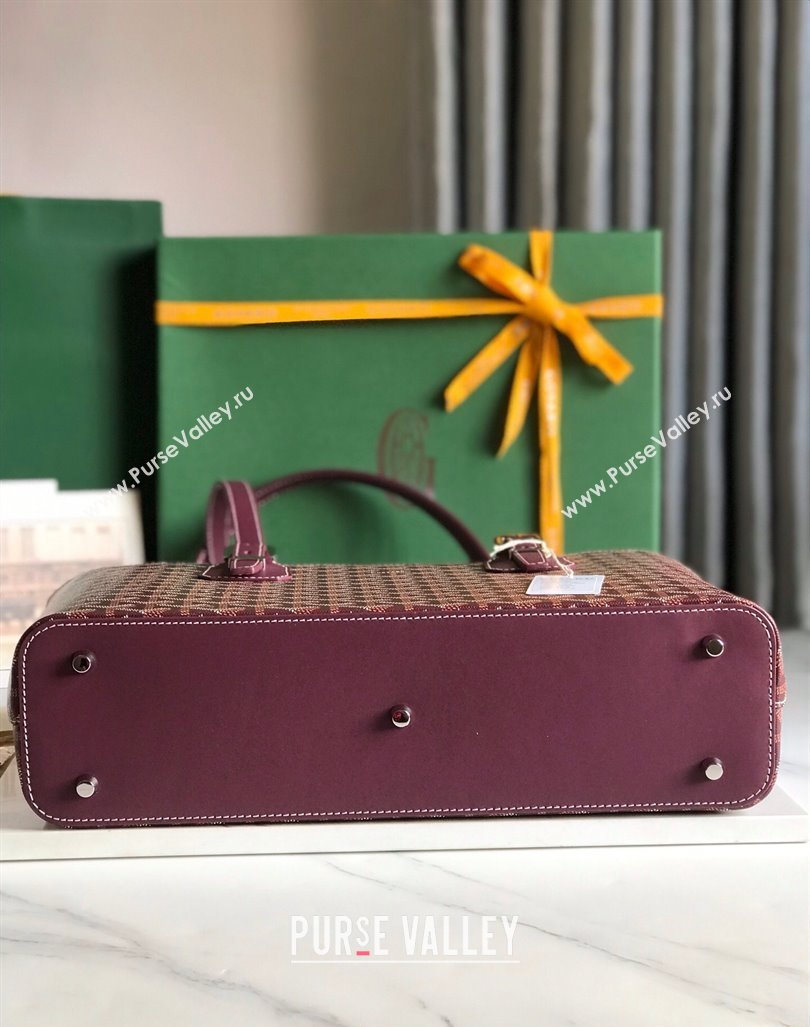 Goyard Okinawa Sac Marie Galante MM Tote bag Burgundy (xinyidai-23112403)