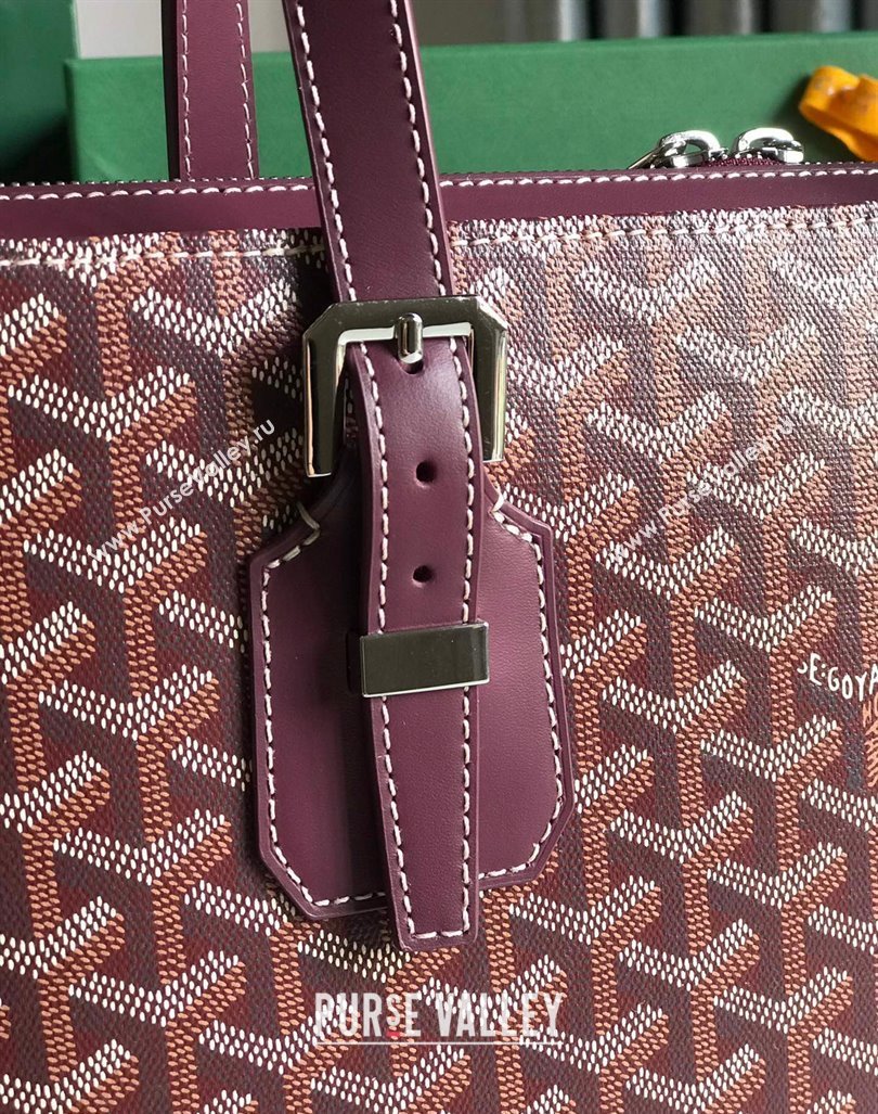 Goyard Okinawa Sac Marie Galante MM Tote bag Burgundy (xinyidai-23112403)