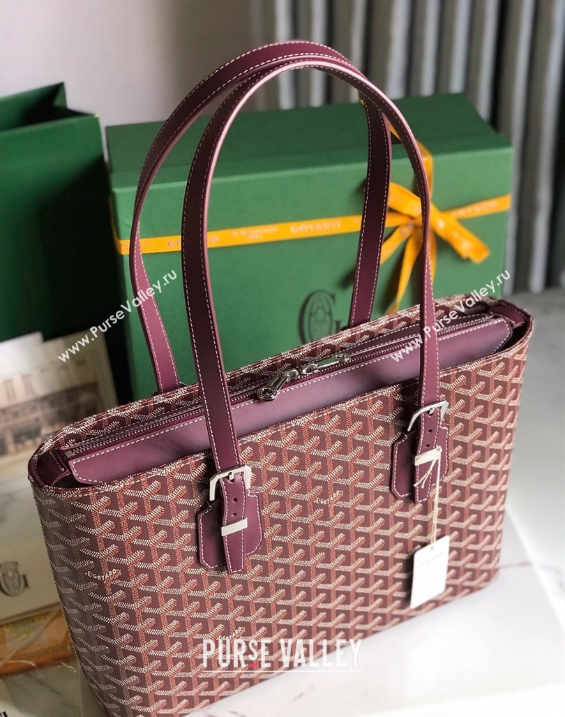 Goyard Okinawa Sac Marie Galante MM Tote bag Burgundy (xinyidai-23112403)