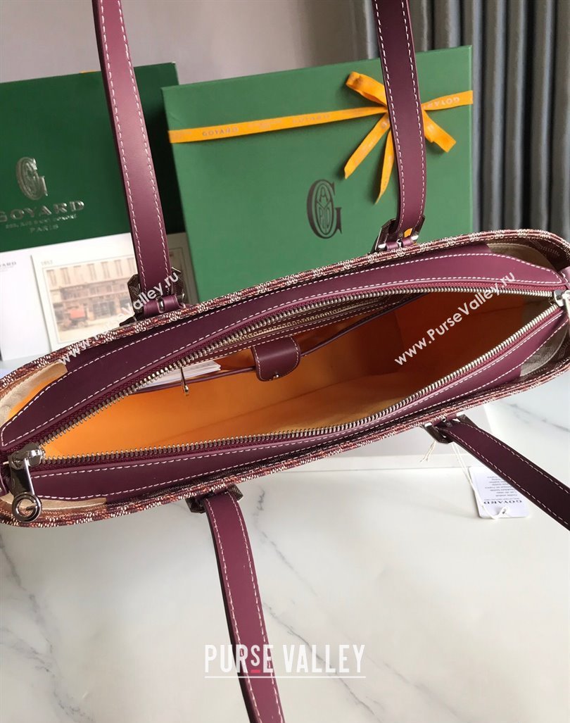 Goyard Okinawa Sac Marie Galante MM Tote bag Burgundy (xinyidai-23112403)