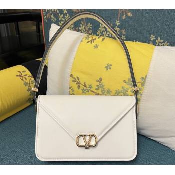 Valentino shoulder Letter Large Bag in smooth calfskin White 2023 (xinyidai-23111712)