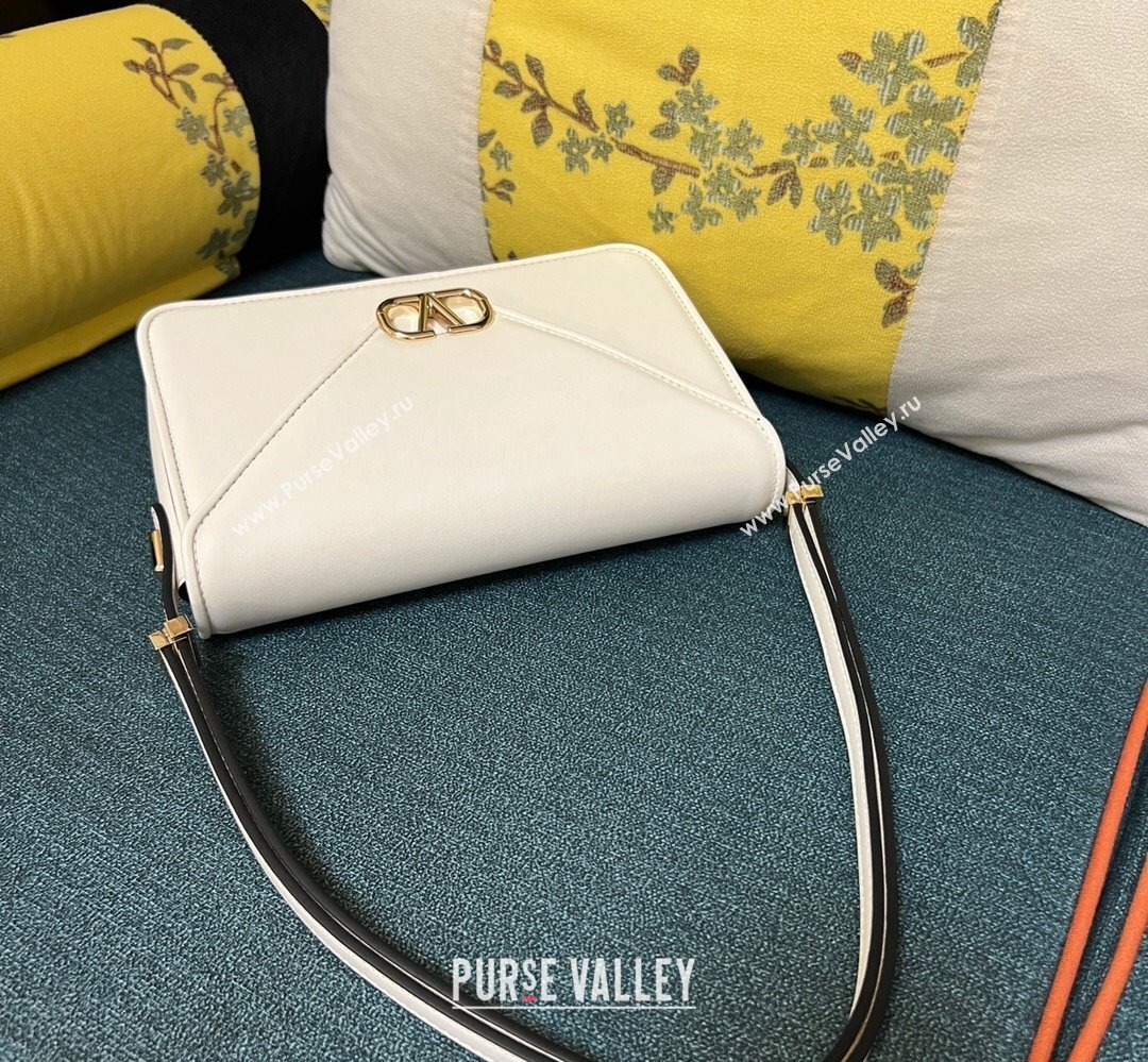 Valentino shoulder Letter Large Bag in smooth calfskin White 2023 (xinyidai-23111712)
