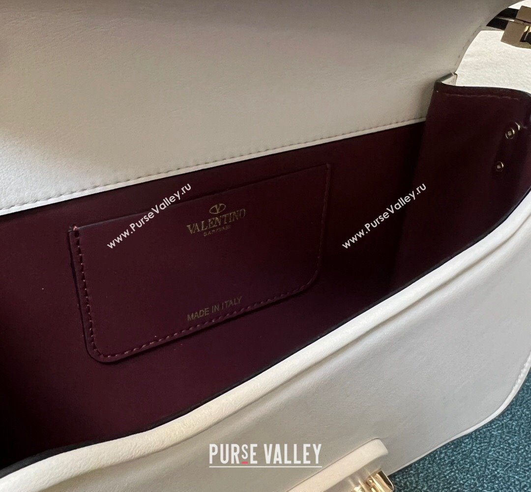 Valentino shoulder Letter Large Bag in smooth calfskin White 2023 (xinyidai-23111712)