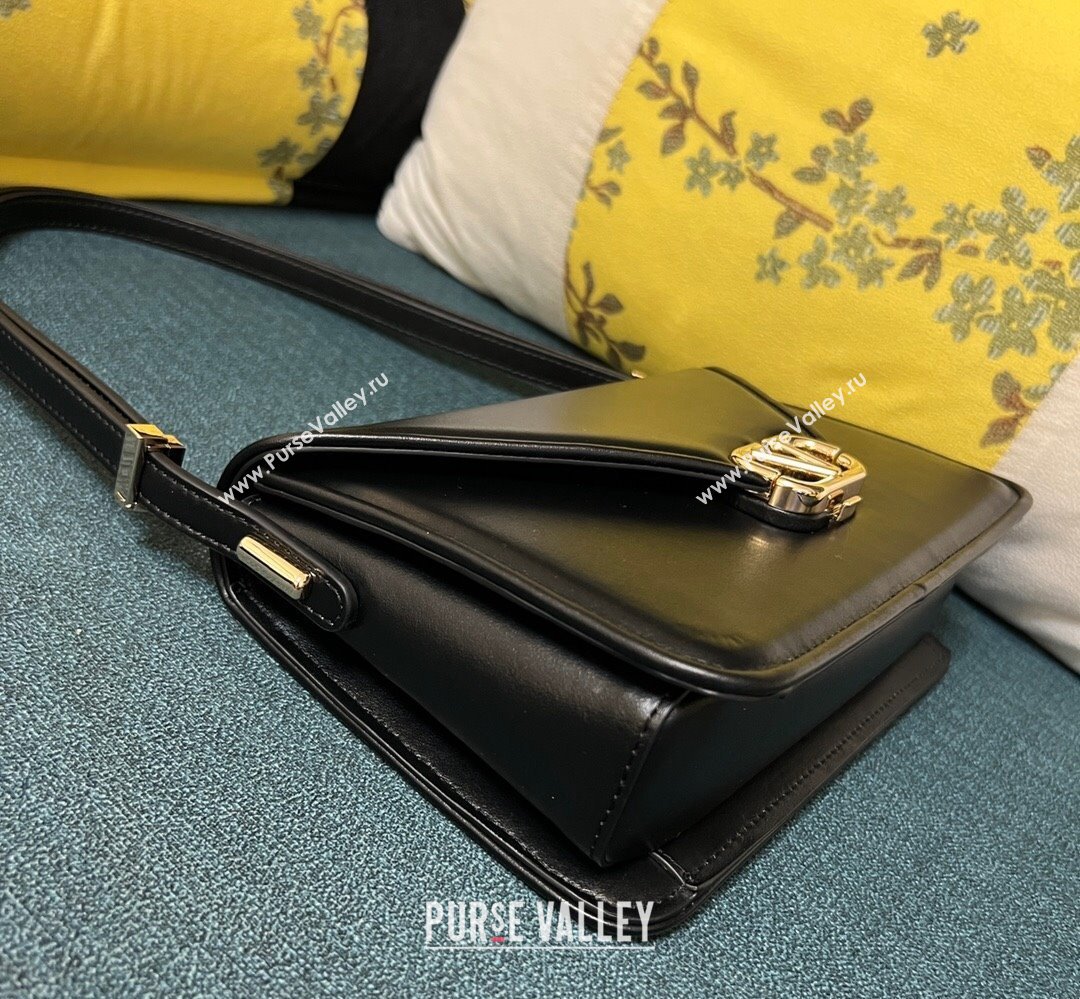 Valentino shoulder Letter Large Bag in smooth calfskin Black 2023 (xinyidai-23111711)