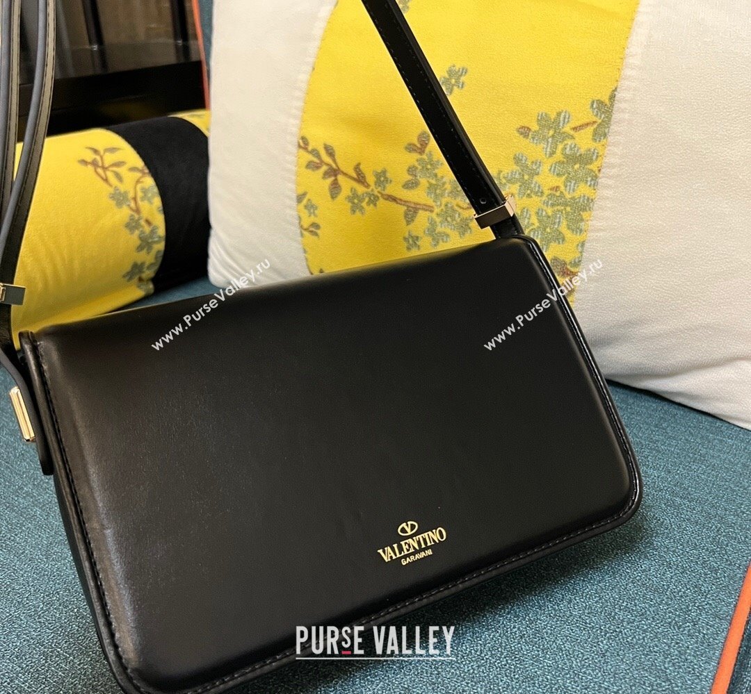 Valentino shoulder Letter Large Bag in smooth calfskin Black 2023 (xinyidai-23111711)