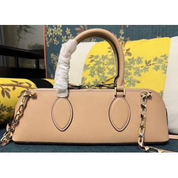 Valentino Rockstud E/W calfskin Small handbag Nude 2023 (xinyidai-23111614)