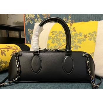 Valentino Rockstud E/W calfskin Small handbag Black 2023 (xinyidai-23111611)